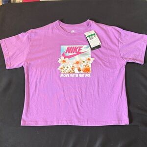 Nike Kids Lavender Nature Graphic Tee
